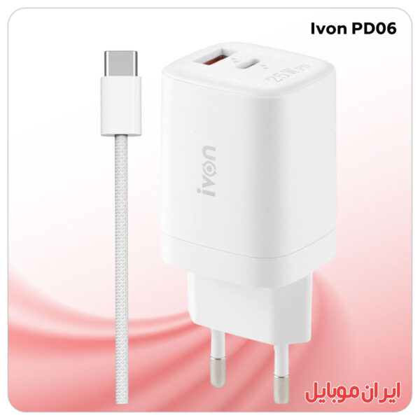 شارژر موبایل IVON PD06