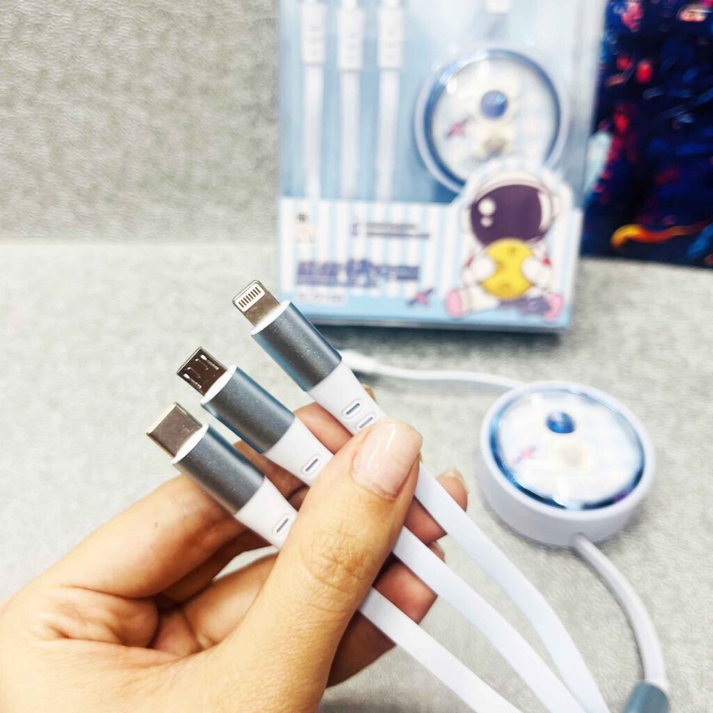 کابل شارژر سه کاره