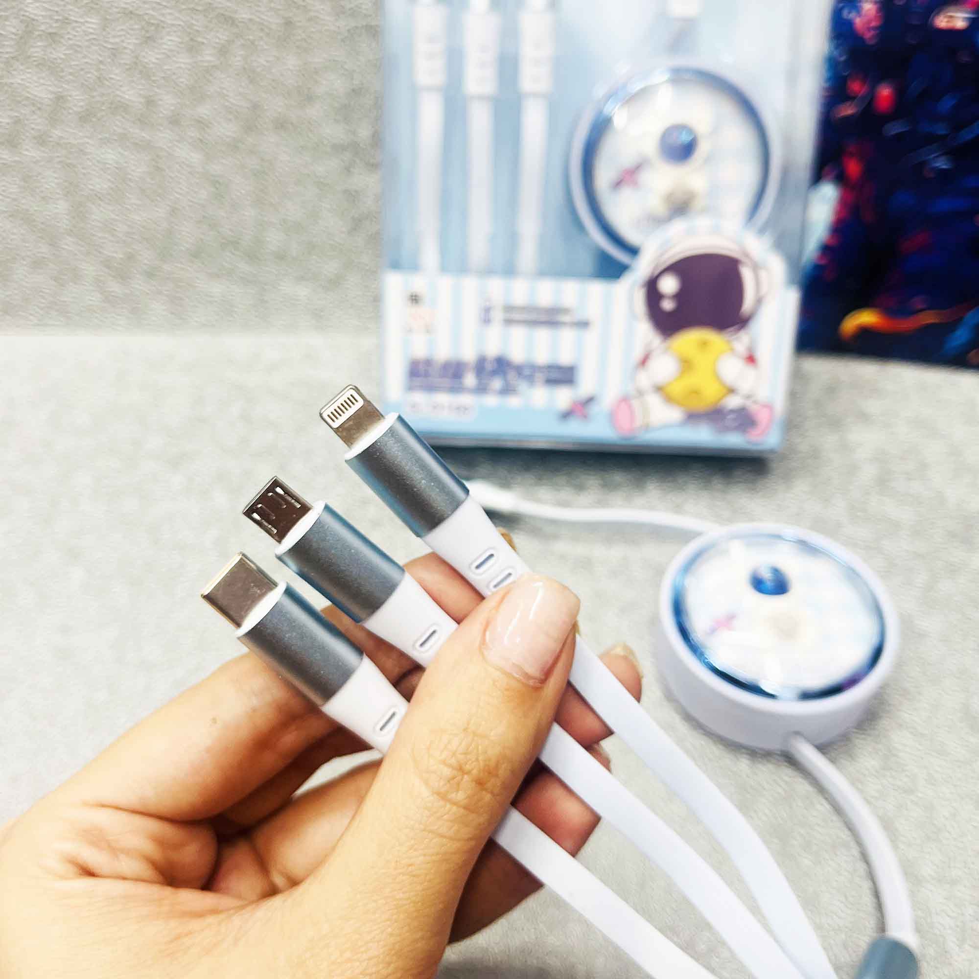 کابل شارژر سه کاره